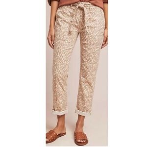 EUC - ANTHROPOLOGIE The Wanderer Utility Pants - Leopard Print